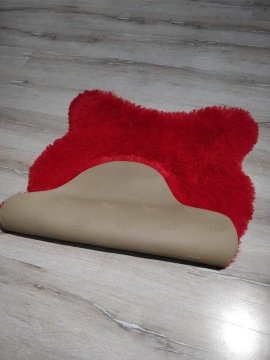 Doğuş Tavşan Tüyü Kırmızı Post Halı 70x100 cm