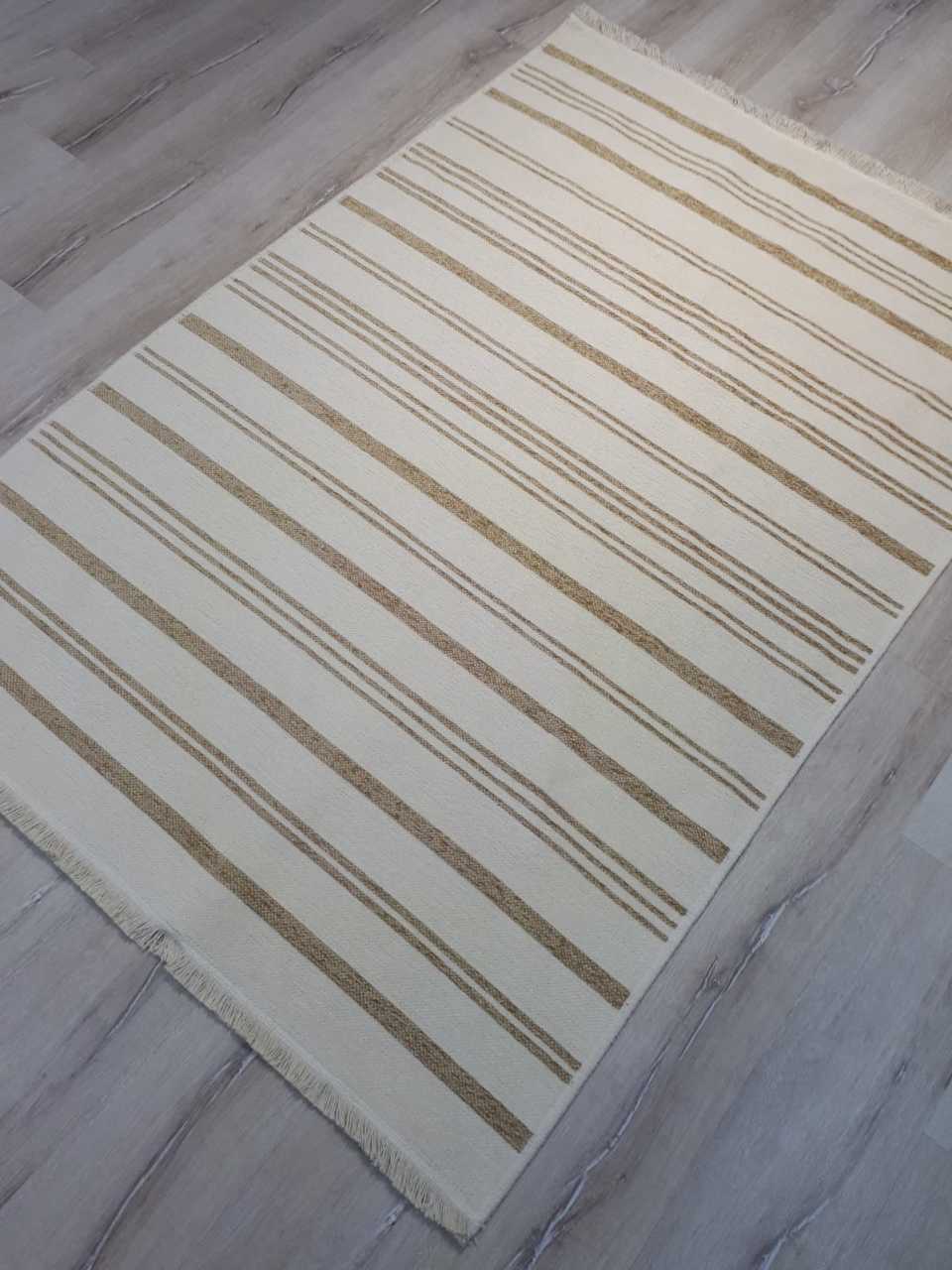 Eko Halı Mondo Kilim MD02 Bej Çift Taraflı Kilim 120x180 cm