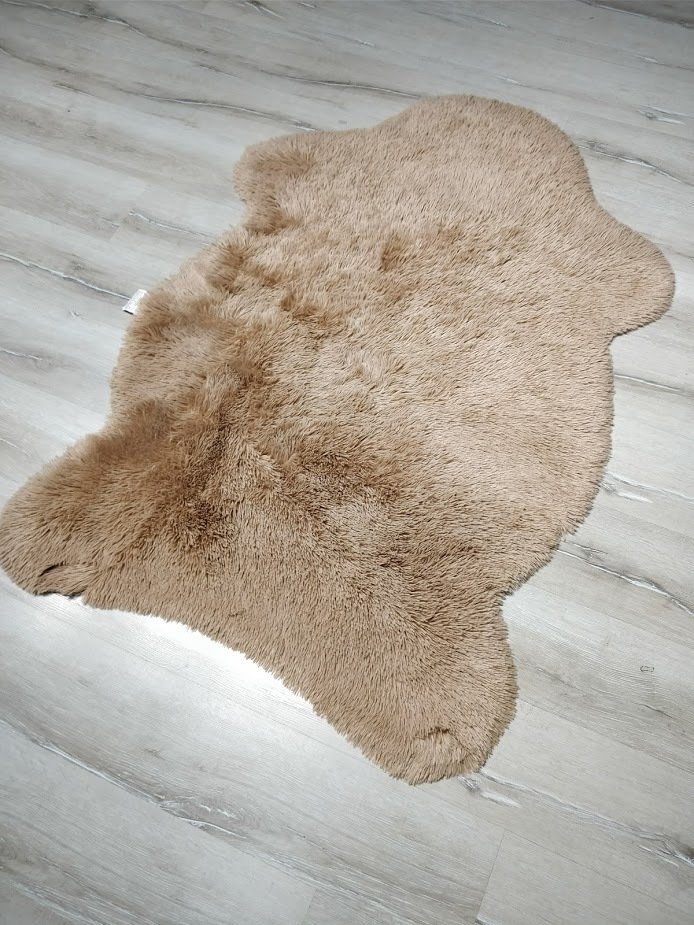 Doğuş Tavşan Tüyü Bej Post Halı 70x100 cm