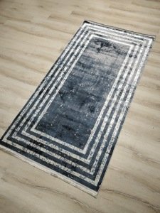 Norm Pırıltı A422Mavi Lacivert İnce Halı 120x180 cm
