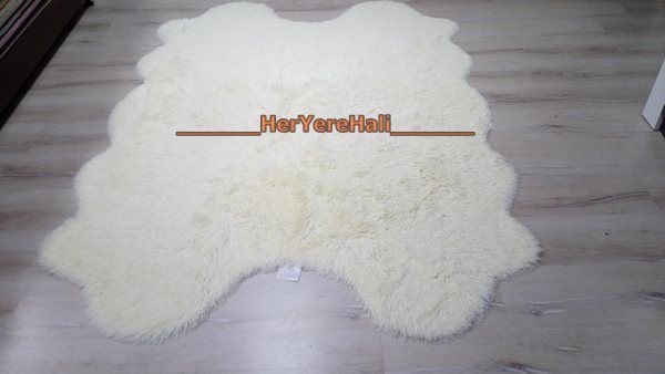 Doğuş Tavşan Tüyü Krem 4K Post Halı 140*200 cm