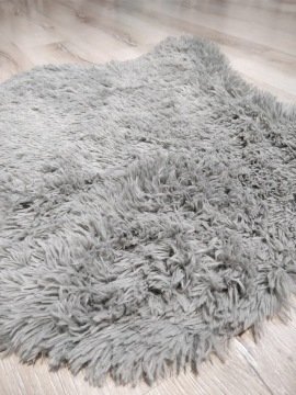 YamalıHome Tavşan Tüyü Gri 80x200 cm Peluş Post Halı