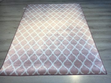 Doğuş Halı Milano DM2104 Pudra 140x200cm Yıkanabilir Kaymaz Halı