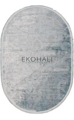 Eko Halı Colorline MG165Gri 128x190 cm Oval Halı