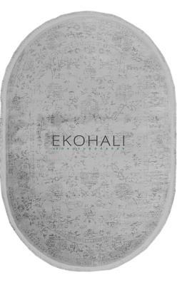 Eko Halı Colorline MG165Gri 76x150 cm Oval Halı