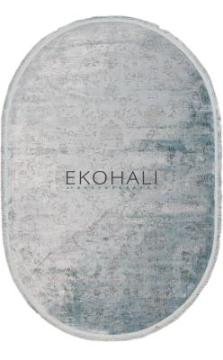 Eko Halı Colorline MG165Turkuaz 76x300 cm Oval Halı