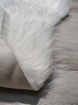 YamalıHome Peluş Halı APost Beyaz 75x200cm Post Halı