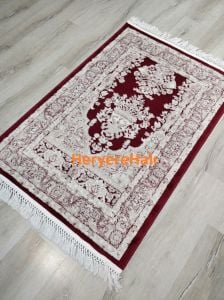 Merinos Halı Akyel Yumuşak İpeksi Akrilik Halı Seccade 80x125