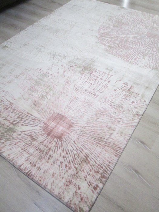 Türkmen Halı Modda MD003Pudra Pembe 160x230 cm Modern Desenli Halı