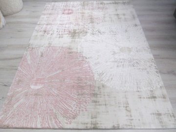 Türkmen Halı Modda MD003Pudra Pembe 160x230 cm Modern Desenli Halı