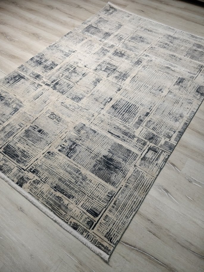 Türkmen Halı Nuga NG005 Gri 160x230 cm Salon Halısı