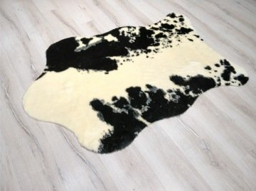 YamalıHome Siyah Dana Post Halı 100x150 cm