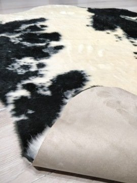 YamalıHome Siyah Dana Post Halı 100x150 cm