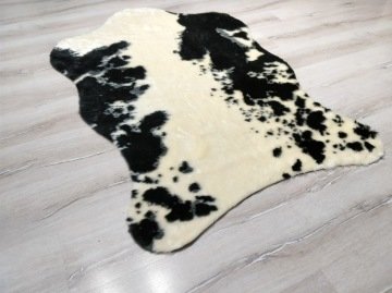 YamalıHome Siyah Dana Post Halı 100x150 cm
