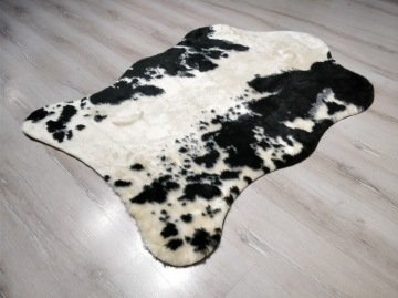 YamalıHome Siyah Dana Post Halı 100x150 cm