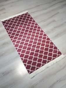 YamalıHome Fas Krem Bordo Halı 80x150 cm