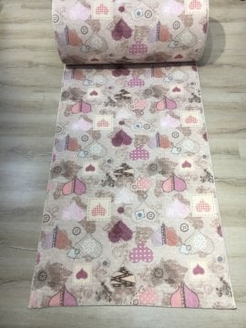 Merroni Trend Soft E042Kalp 100cm Renkli Kesme Yolluk