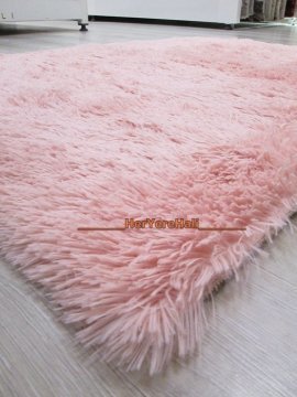 Doğuş Tavşan Pudra 100x140 cm Peluş Halı