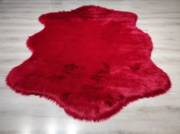 YamalıHome Peluş Halı APost Kırmızı 150x200 Peluş Post Halı