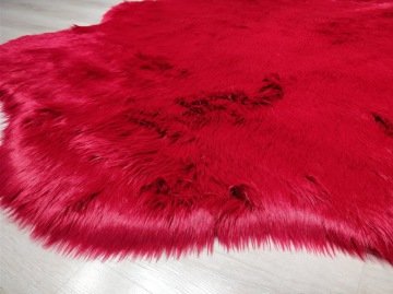 YamalıHome Peluş Halı APost Kırmızı 150x200 Peluş Post Halı