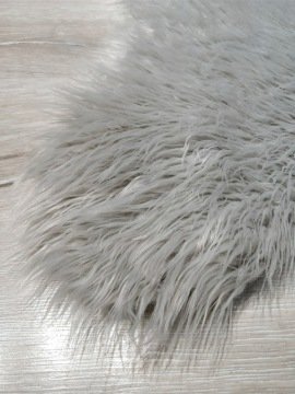 YamalıHome Peluş Halı APost Gri 100x150cm Peluş Post Halı