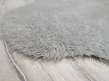 YamalıHome Peluş Halı APost Gri 100x150cm Peluş Post Halı