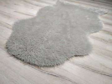 YamalıHome Peluş Halı APost Gri 100x150cm Peluş Post Halı
