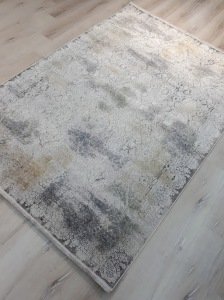 Yamalı Home Essence 6366 Gri Mavi 160x230 cm Saçaklı Salon Halısı