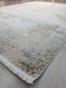 Yamalı Home Essence 6368 Vizon Yeşil 160x230 cm Saçaklı Salon Halısı