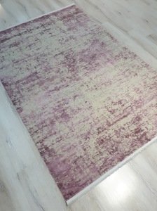 Yamalı Home Hermes  8690 Pembe Gri 160x230 cm Saçaklı Salon Halısı