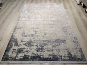 Türkmen Halı Pavia 1696A Füme 100x200 cm İpeksi Halı Yolluk