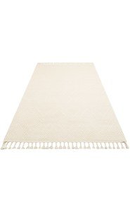 Eko Halı Urban URB02 Beyaz Kilim Desenli Halı 80x150 cm