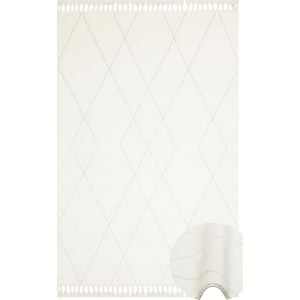 Eko Halı Urban URB02 Beyaz Kilim Desenli Halı 80x150 cm