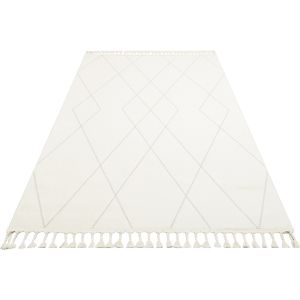 Eko Halı Urban URB02 Beyaz Kilim Desenli Halı 80x150 cm