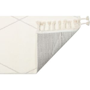 Eko Halı Urban URB02 Beyaz Kilim Desenli Halı 80x150 cm