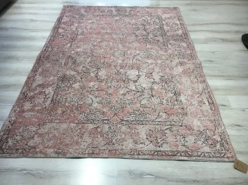 Türkmen Halı Vintage Mood 3201A Pudra 160X230cm Kilim