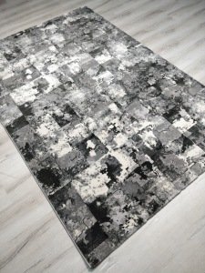 Rixos Şimal  9808 Siyah Beyaz 160x230 cm Modern  Salon Halısı