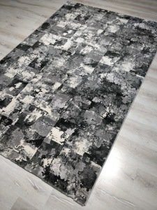Rixos Şimal  9808 Siyah Beyaz 160x230 cm Modern  Salon Halısı