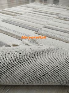 Eko Halı Terazzo TRZ01 Beyaz Gri İskandinav Halı  120x180 cm