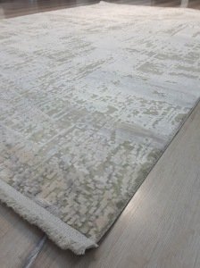 Yamalı Home West 7604 Krem 160x230 cm Saçaklı Salon Halısı