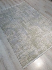 Yamalı Home West 7604 Krem 160x230 cm Saçaklı Salon Halısı