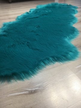 Doğuş Peluş Halı APost Turkuaz 75x200cm Post Halı Yolluk