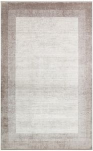 LUGANO LUG 08 BEIGE Art Deco Modern Bordürlü Yüksek Kalite Sık Dokuma Salon Halısı 160x230 cm