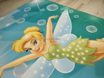 YamalıHome Lisanslı Çocuk Halısı Tinkerbell A1 120x180 cm Yıkanabilir Halı