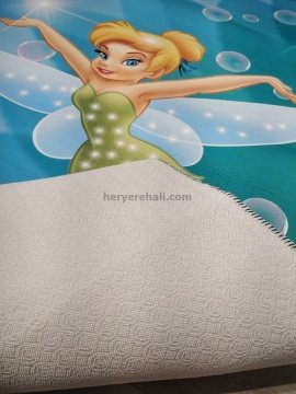 YamalıHome Lisanslı Çocuk Halısı Tinkerbell A1 120x180 cm Yıkanabilir Halı