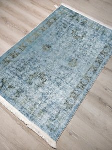 Yamalı Home 162 Mavi-Kuka 110x160 cm Saçaklı Kilim
