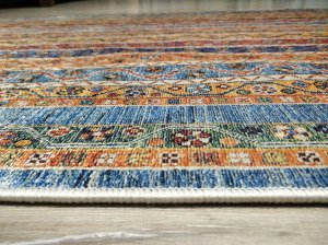 Yamalı Home 037 Renkli-Kuka 110x160 cm Saçaklı Kilim