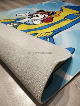 YamalıHome Disneyland Mickey Mouse MCM2 120x180 cm Çocuk Odası Halısı