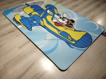 YamalıHome Disneyland Mickey Mouse MCM2 120x180 cm Çocuk Odası Halısı