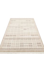 Eko Halı JOY 04 BEIGE GREY Hav Toz Vermeyen Yumuşak Dokulu Modern Makine Halısı